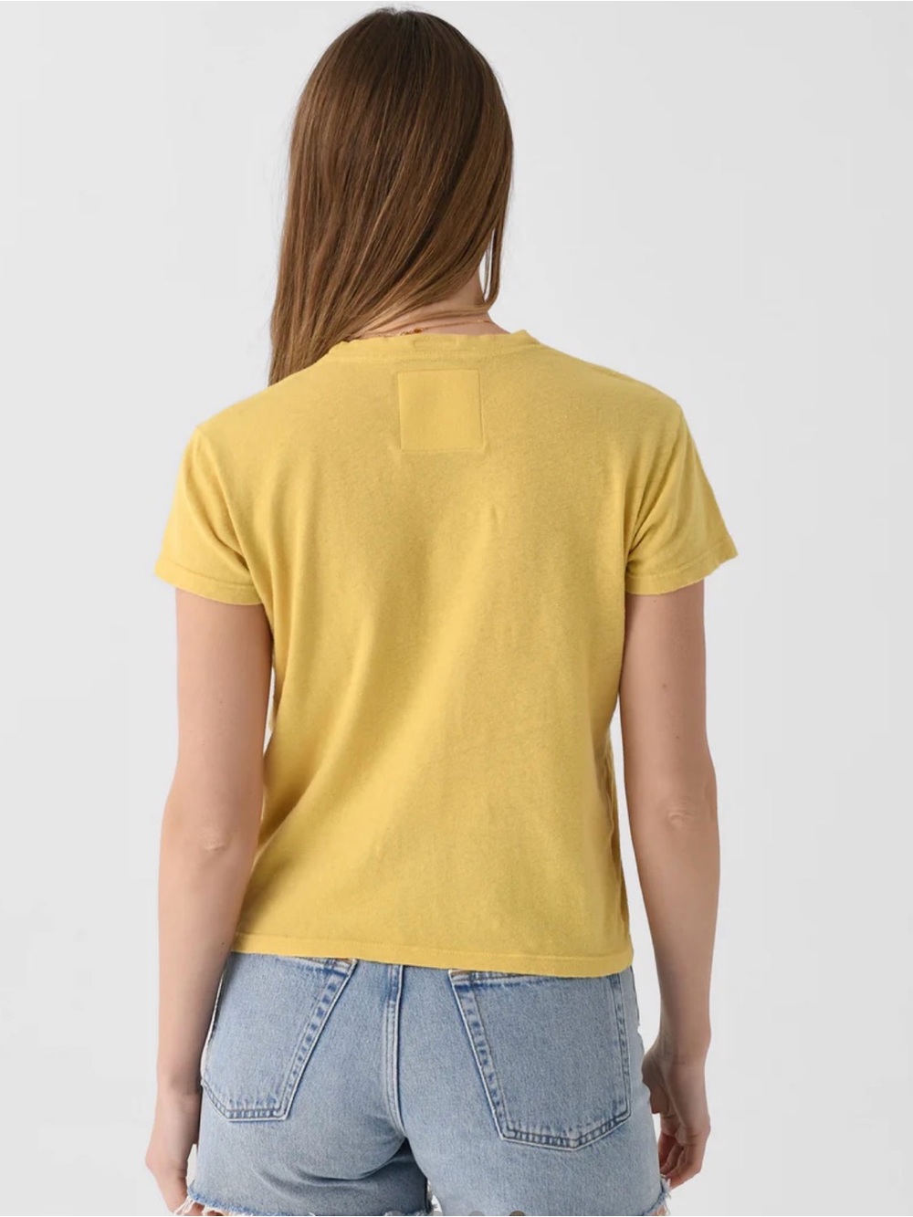 MOTHER The Sinful "Red Hot Mama" Graphic Tee – S- Yellow/Red- MSRP $130 - Picture 3 of 9
